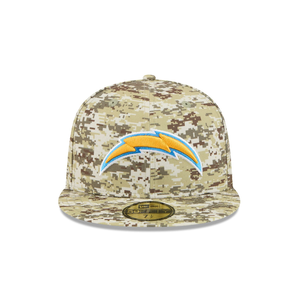 Los Angeles Chargers 2025 Salute to Service Fan Gear 59FIFTY Fitted Hat