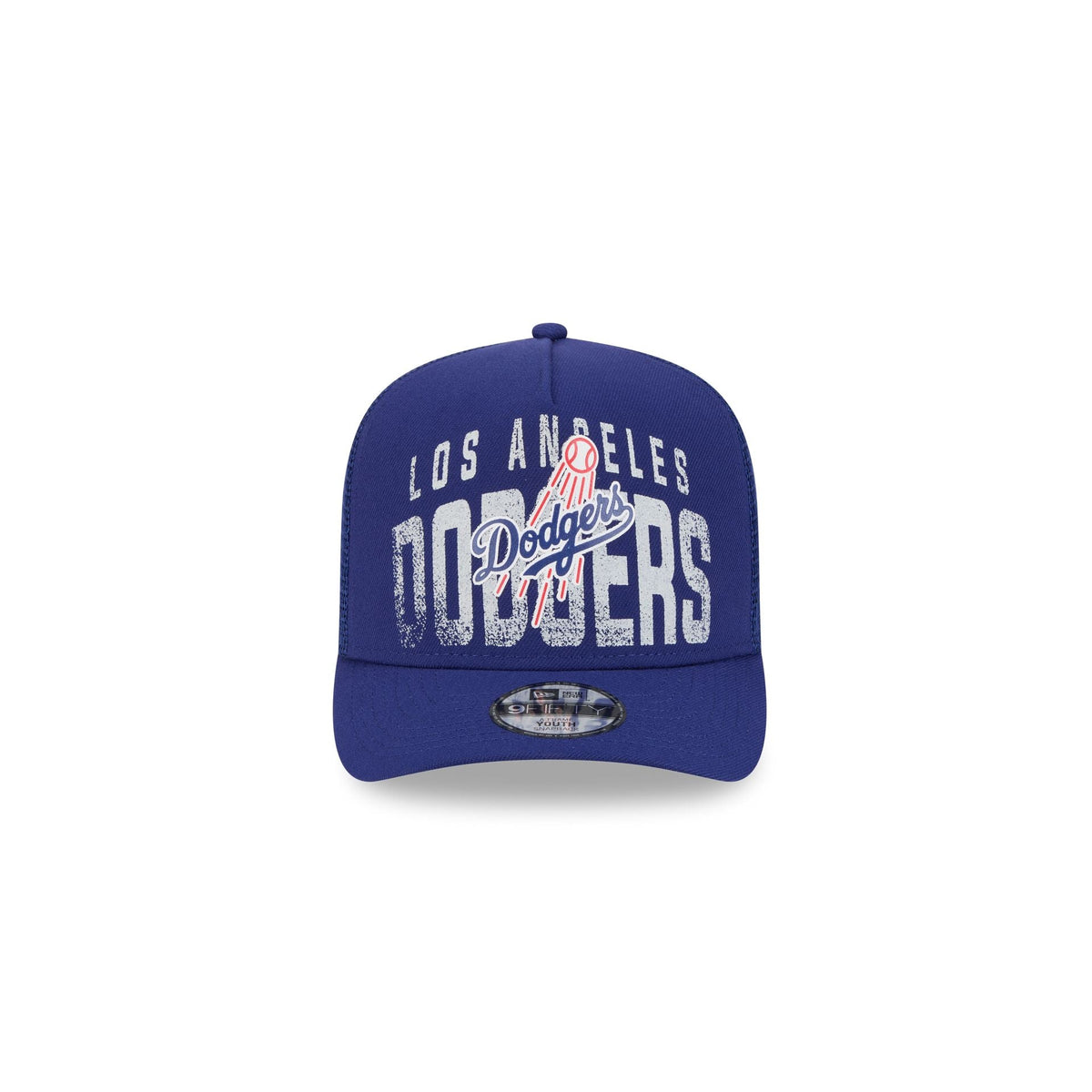 Los Angeles Dodgers Logo Fade Kids 9FIFTY A-Frame Trucker Hat